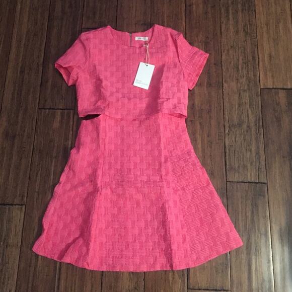 Waffle Knit Dress Pink - Picture 9 of 9